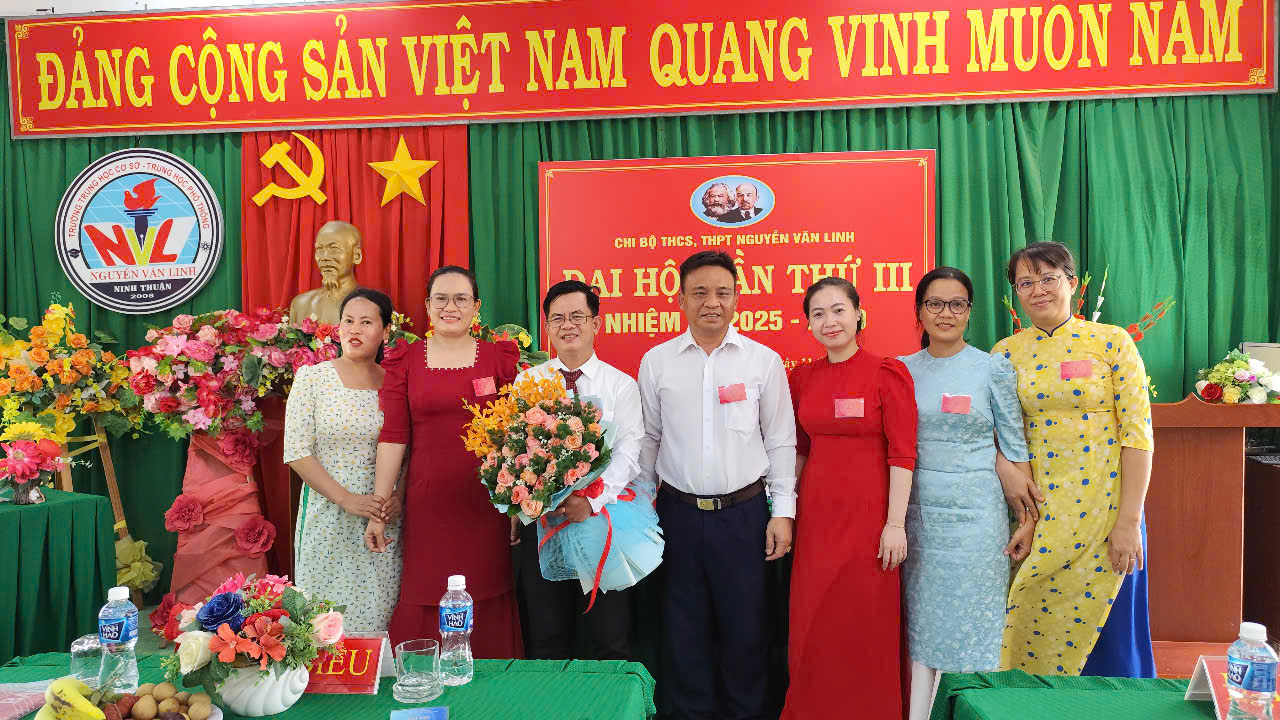 Đại hội Chi bộ Trường THCS, THPT Nguyễn Văn Linh khoá III nhiệm kỳ 2025-2030
